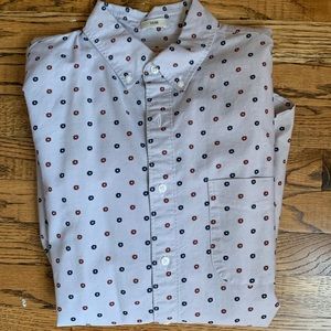 J. Crew Men’s Button down Flower Flower Print Slim